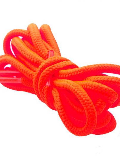 Шнурки круглые оранжевые 160 см