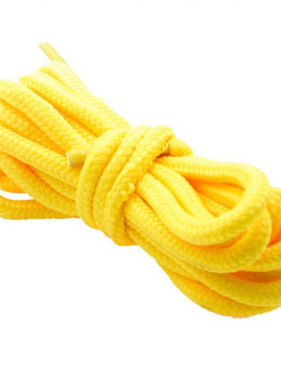 Шнурки круглые жёлтые 160 см