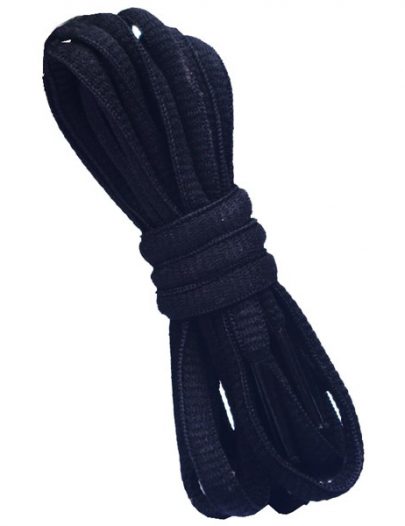 Шнурки овальные чёрные 120 см