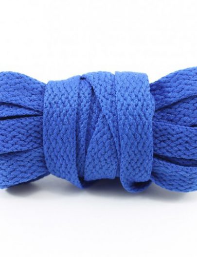 Шнурки плоские синие 120 см