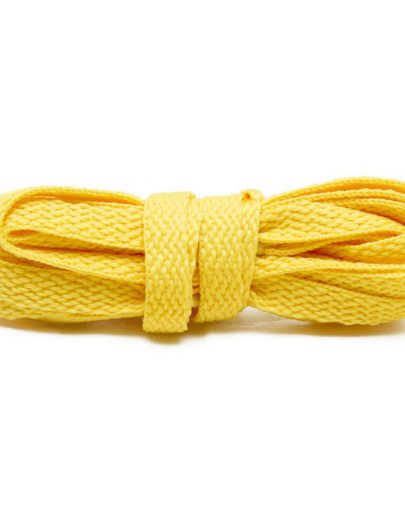 Шнурки плоские жёлтые 120 см